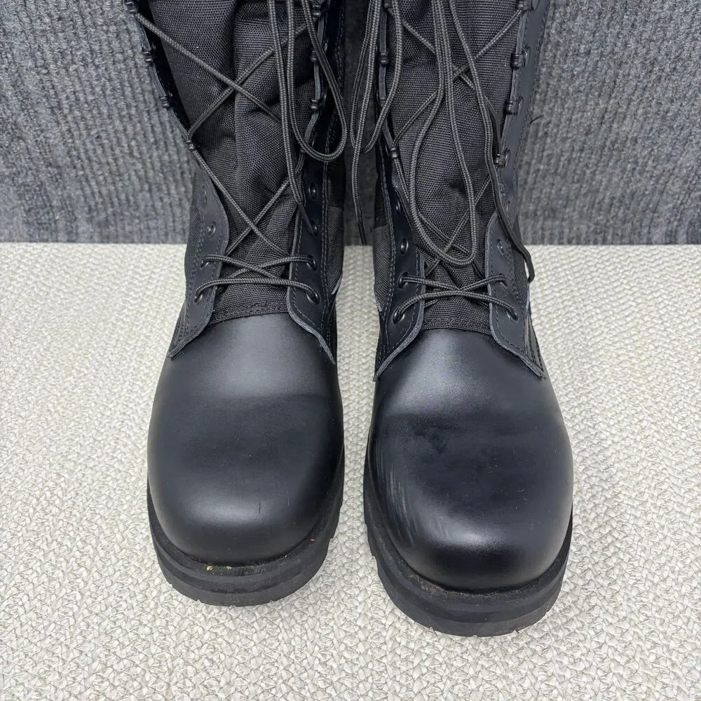 Rothco Black Sierra Sole Boots 8” Combat Tactical Nylon Leather Men’s 13 R